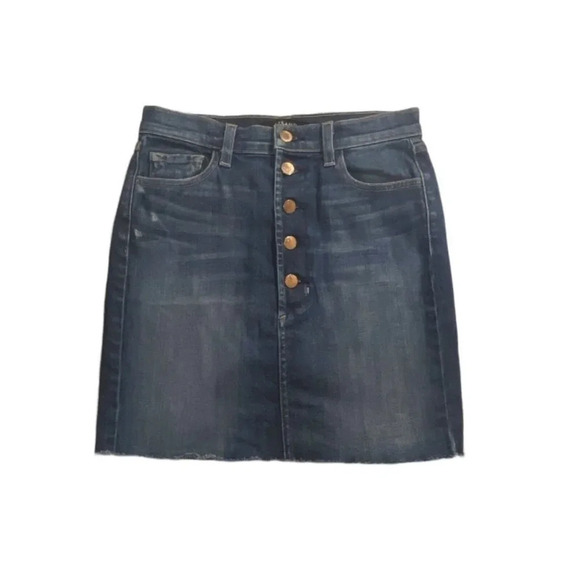 J Brand Rosalie Skirt Isolated EUC mini skirt raw hem Sz 25 - Picture 1 of 9